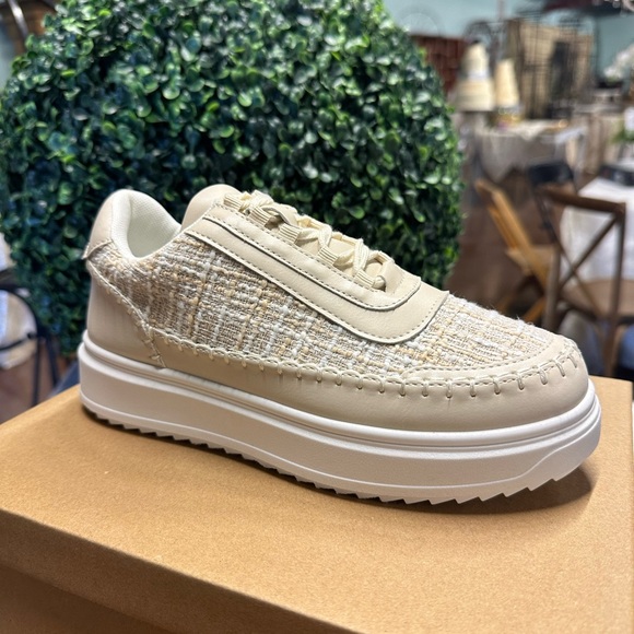 Top Moda thick bottom woven sneakers - Picture 2 of 2